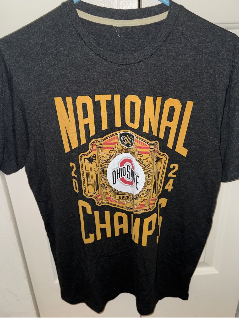 HOMAGE Ohio State Buckeyes 2024 National Champs WWE Belt Graphic Tee